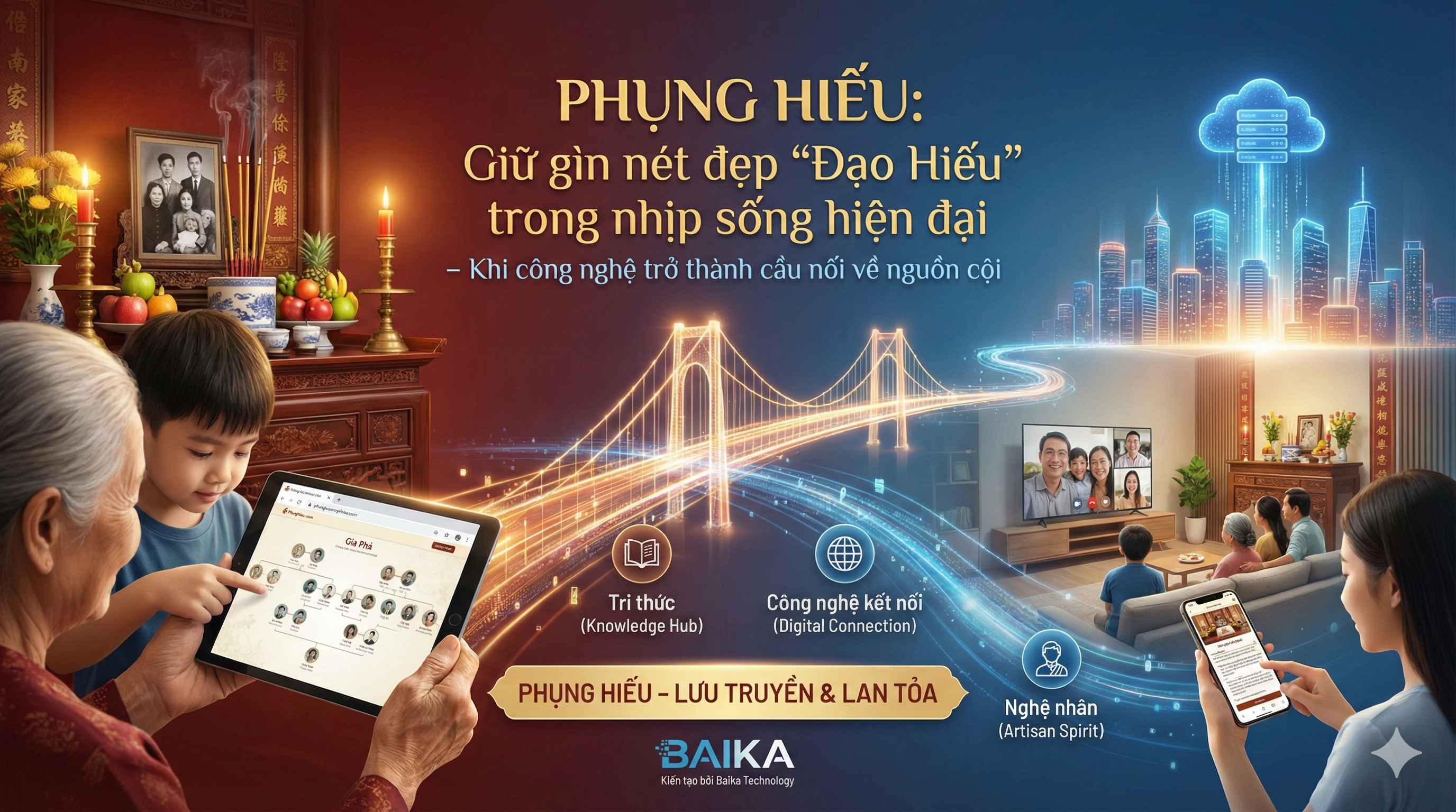 Phụng Hiếu: Giữ gìn nét đẹp "Đạo Hiếu" trong nhịp sống hiện đại – Khi công nghệ trở thành cầu nối về nguồn cội